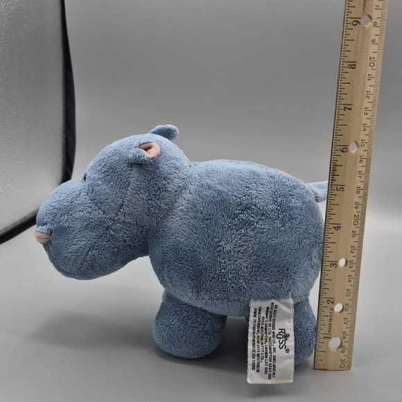 RUSS Blue Hippo Hippopotamus Stuffed Animal Plush Item# 34211 - Picture 7 of 8